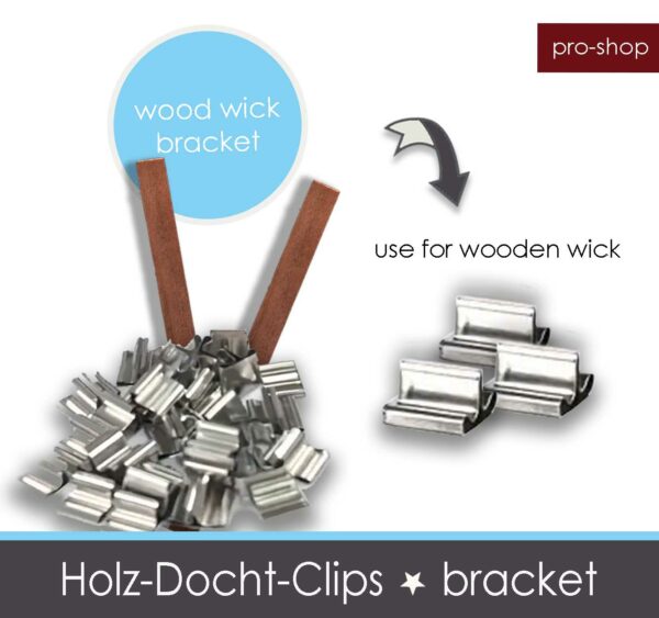 Clip für Holz-Docht