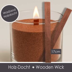 3x Holz-Docht WaxSand
